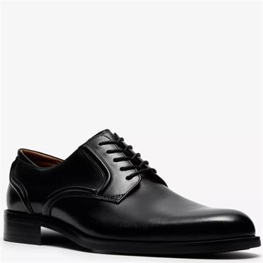 CLARKS  MENS  SHOE - BLACK LEATHER